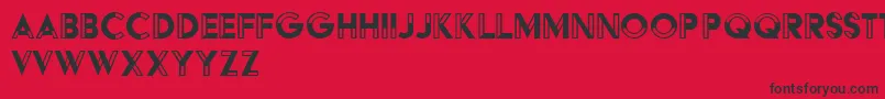 HffBlackSteel Font – Black Fonts on Red Background