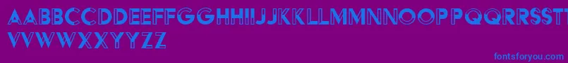 HffBlackSteel Font – Blue Fonts on Purple Background