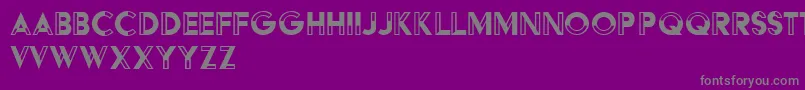 HffBlackSteel Font – Gray Fonts on Purple Background