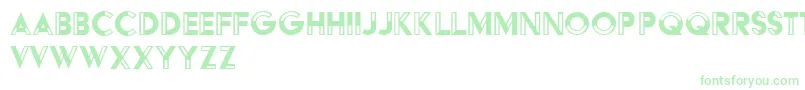 HffBlackSteel Font – Green Fonts on White Background