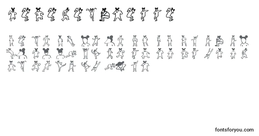 A fonte LaRataBizarra – alfabeto, números, caracteres especiais