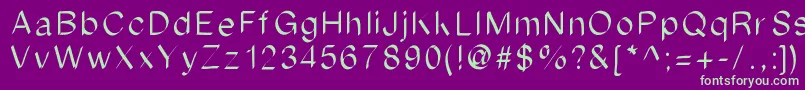 Ipadfont-fontti – vihreät fontit violetilla taustalla