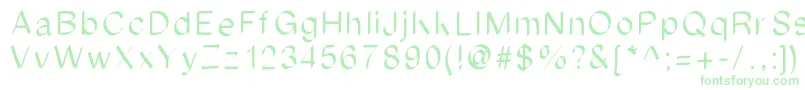 Czcionka Ipadfont – zielone czcionki