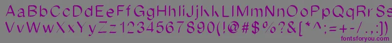 Ipadfont Font – Purple Fonts on Gray Background