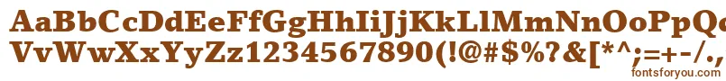 Шрифт LinoLetterLtBlack – коричневые шрифты