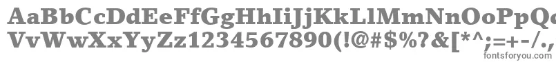 Czcionka LinoLetterLtBlack – szare czcionki