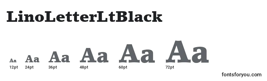 Размеры шрифта LinoLetterLtBlack