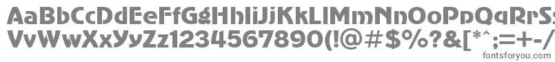 SanasoftSub.Kz-fontti – harmaat kirjasimet valkoisella taustalla