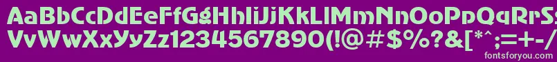 SanasoftSub.Kz Font – Green Fonts on Purple Background