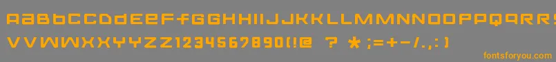 FontoposolidRegular Font – Orange Fonts on Gray Background