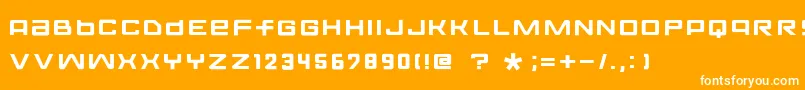 FontoposolidRegular Font – White Fonts on Orange Background