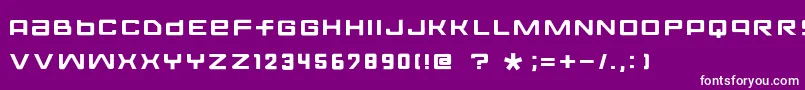 FontoposolidRegular Font – White Fonts on Purple Background
