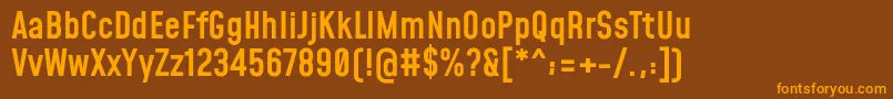 MohaveMedium Font – Orange Fonts on Brown Background
