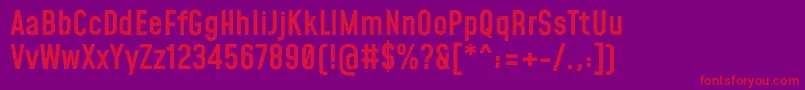 MohaveMedium Font – Red Fonts on Purple Background