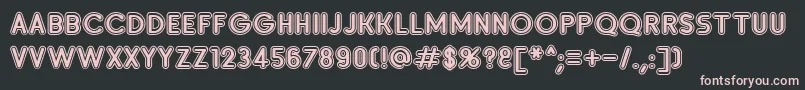 SanasoftInsetD.Kz Font – Pink Fonts on Black Background
