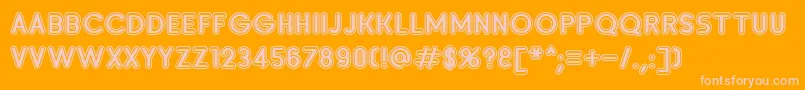 Weitere Informationen zur SanasoftInsetD.Kz-Schriftart SanasoftInsetD.Kz-Schriftart – Rosa Schriften auf orangefarbenem Hintergrund
