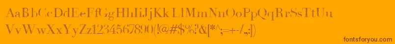 Havanaharbor1889 Font – Brown Fonts on Orange Background