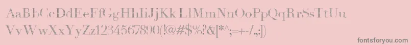 Havanaharbor1889 Font – Gray Fonts on Pink Background