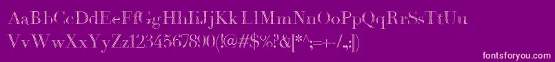 Havanaharbor1889 Font – Pink Fonts on Purple Background