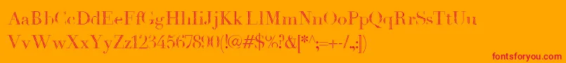 Havanaharbor1889 Font – Red Fonts on Orange Background