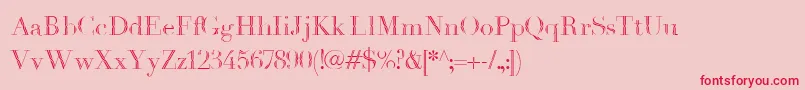 Havanaharbor1889 Font – Red Fonts on Pink Background