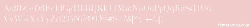 Havanaharbor1889 Font – White Fonts on Pink Background