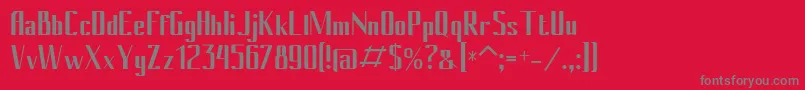 More about Conybold Font Conybold Font – Gray Fonts on Red Background
