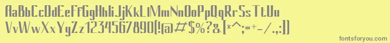 Conybold Font – Gray Fonts on Yellow Background