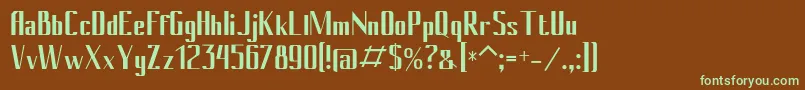 Conybold Font – Green Fonts on Brown Background