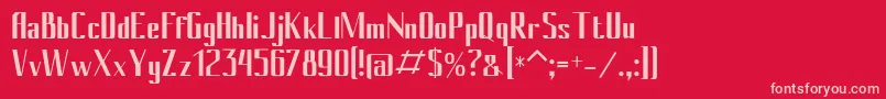 Conybold Font – Pink Fonts on Red Background