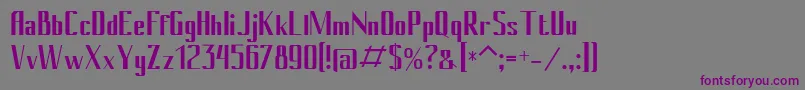 Conybold Font – Purple Fonts on Gray Background