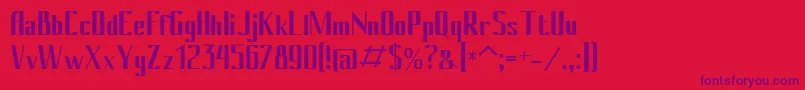 Подробнее о шрифте Conybold Шрифт Conybold – фиолетовые шрифты на красном фоне