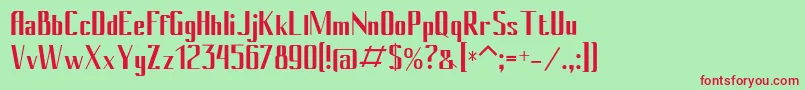 Conybold Font – Red Fonts on Green Background