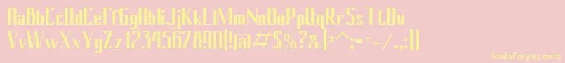Conybold Font – Yellow Fonts on Pink Background