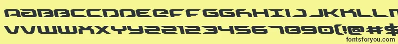 Driveleft Font – Black Fonts on Yellow Background