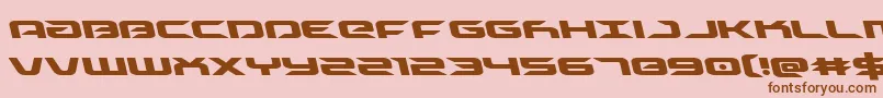 Driveleft Font – Brown Fonts on Pink Background