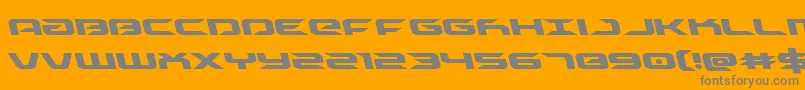 Driveleft Font – Gray Fonts on Orange Background