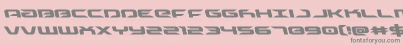 Driveleft Font – Gray Fonts on Pink Background