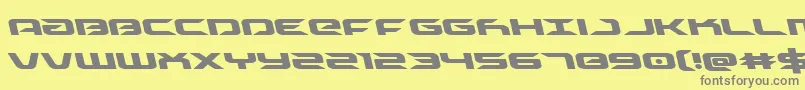 Driveleft Font – Gray Fonts on Yellow Background