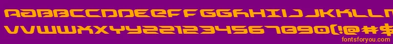 Driveleft Font – Orange Fonts on Purple Background