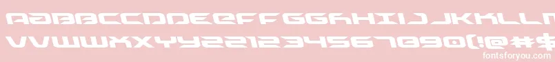 Driveleft Font – White Fonts on Pink Background