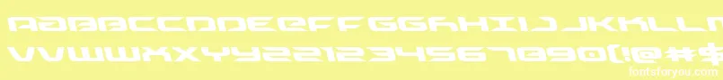 Driveleft Font – White Fonts on Yellow Background