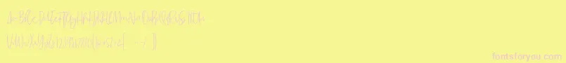 More about MadeleineDemo Font MadeleineDemo Font – Pink Fonts on Yellow Background