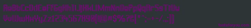 Prusbu Font – Purple Fonts on Black Background