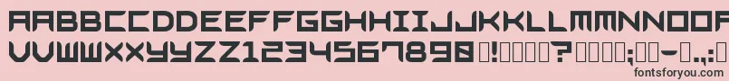 フォントBladesgffree – ピンクの背景に黒い文字