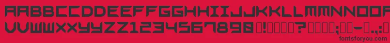 Police Bladesgffree – polices noires sur fond rouge