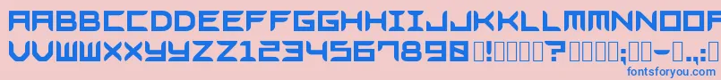 Bladesgffree Font – Blue Fonts on Pink Background