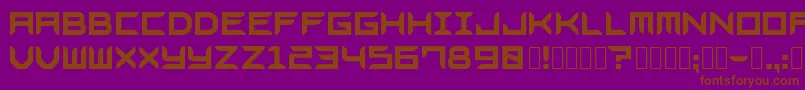 Bladesgffree-Schriftart – Braune Schriften auf violettem Hintergrund