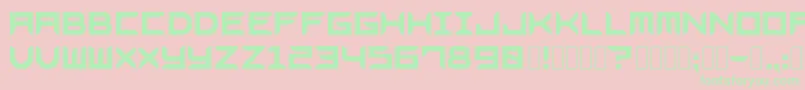 Bladesgffree Font – Green Fonts on Pink Background