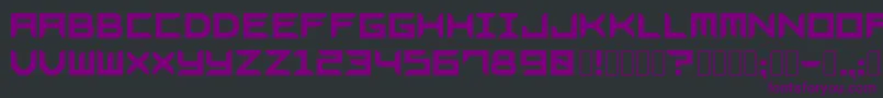 Шрифт Bladesgffree – фиолетовые шрифты на чёрном фоне